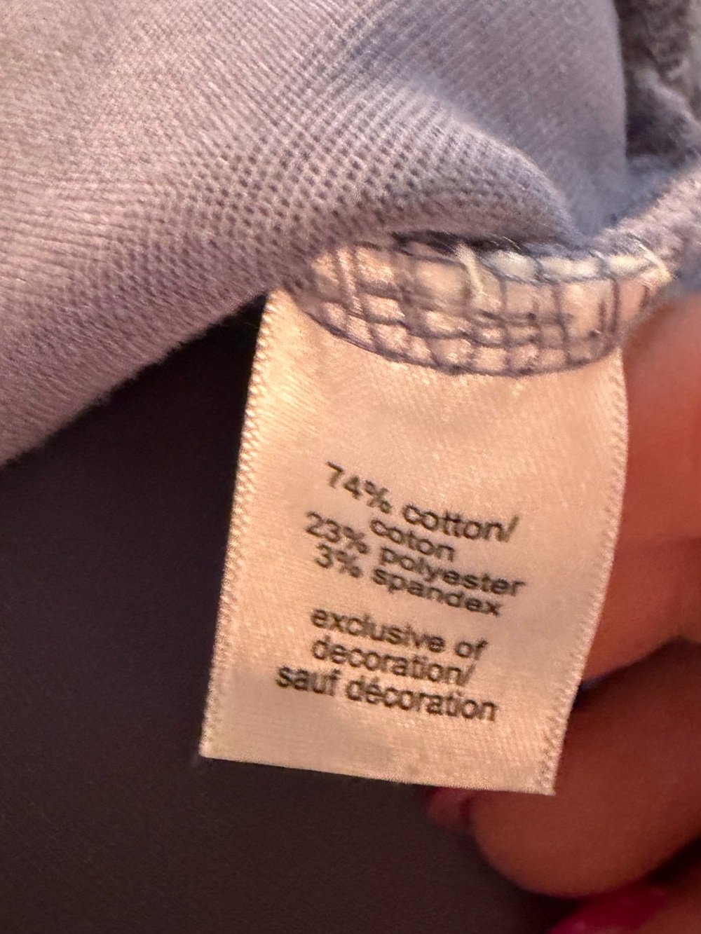Maurice’s  Half-Zip Pullover Sweatshirt- Periwinkle - Picture 4 of 4